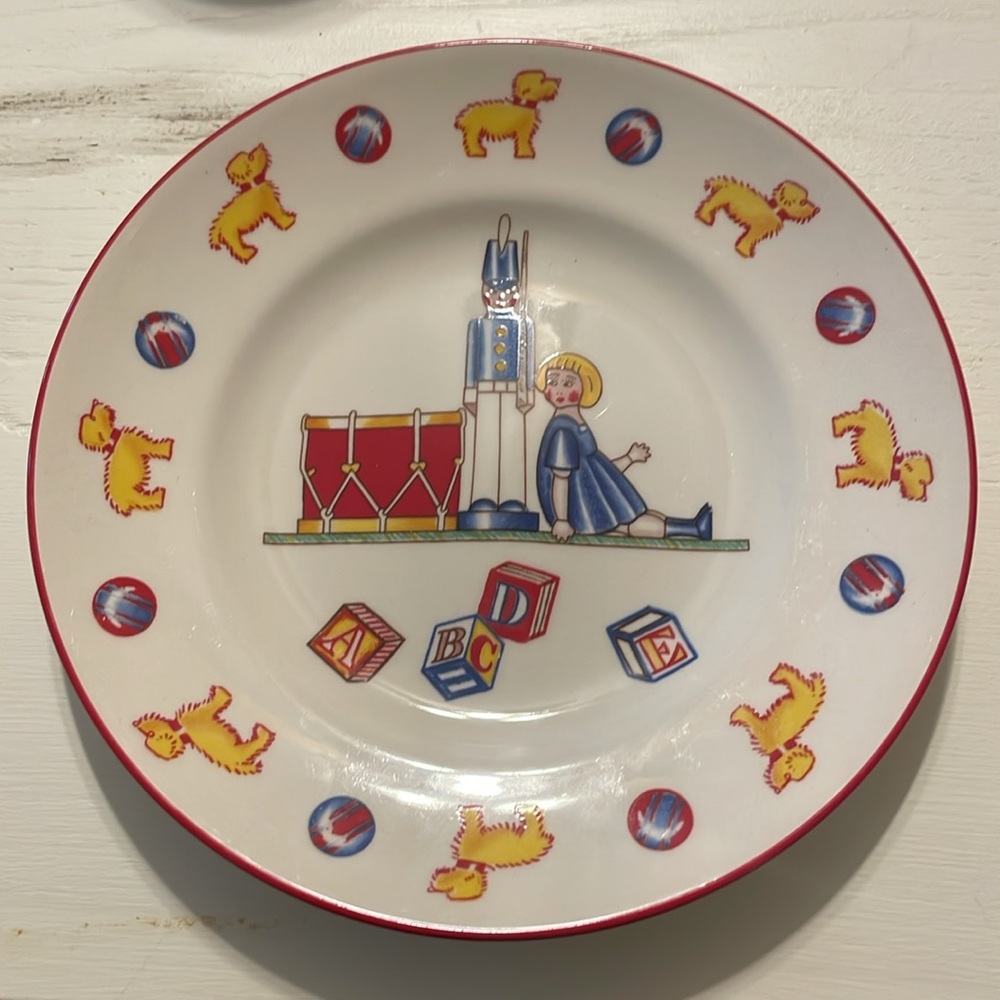 New Tiffany & Co. Children's Drummer Boy Ironstone Dining Set Made in England - Picture 5 of 10